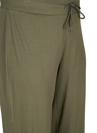 Loose trousers in a cotton blend, Ivy Green, Packshot image number 2