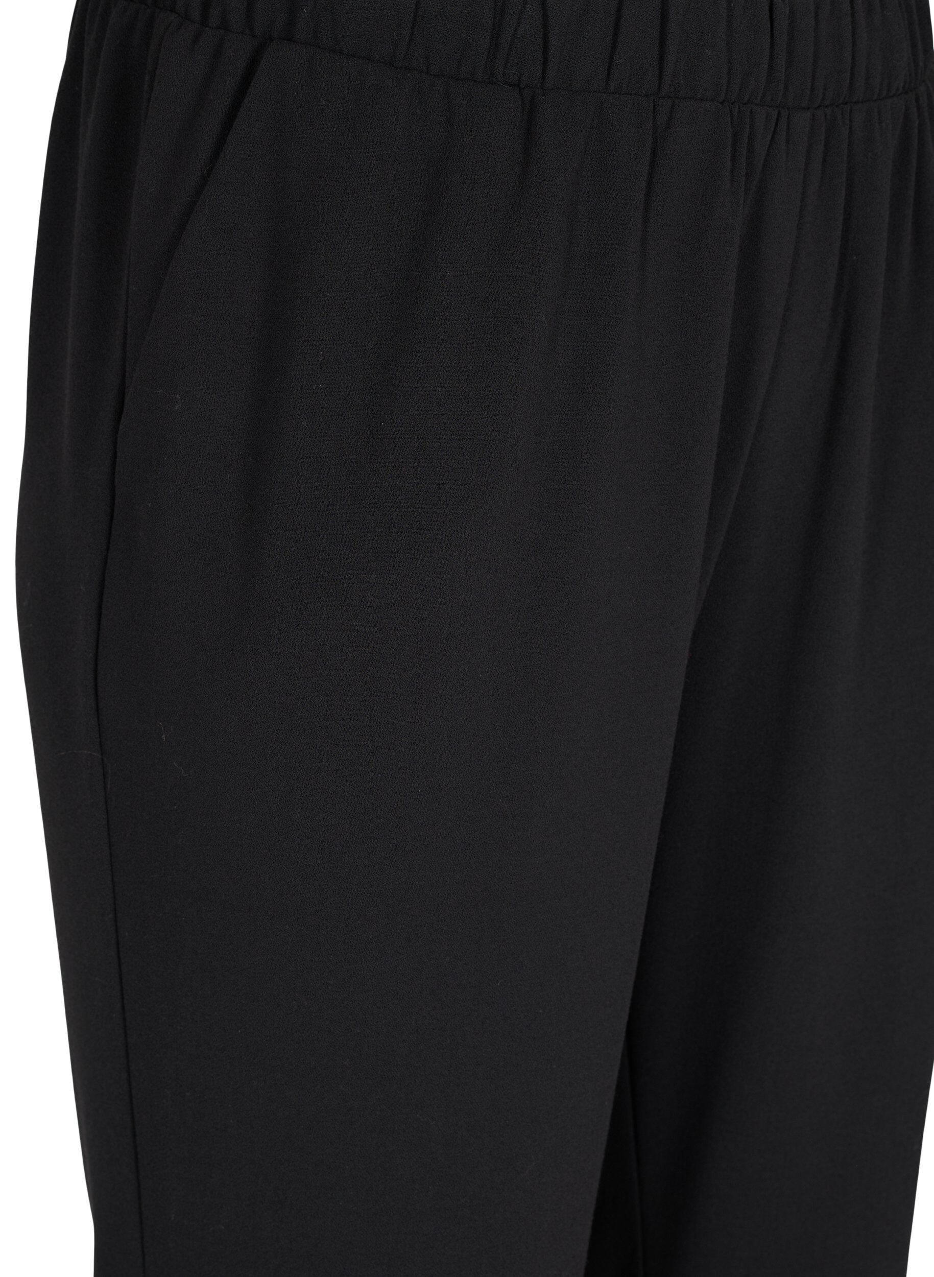 ZizzifashionFlared trousers with pockets, Black, Packshot image number 2