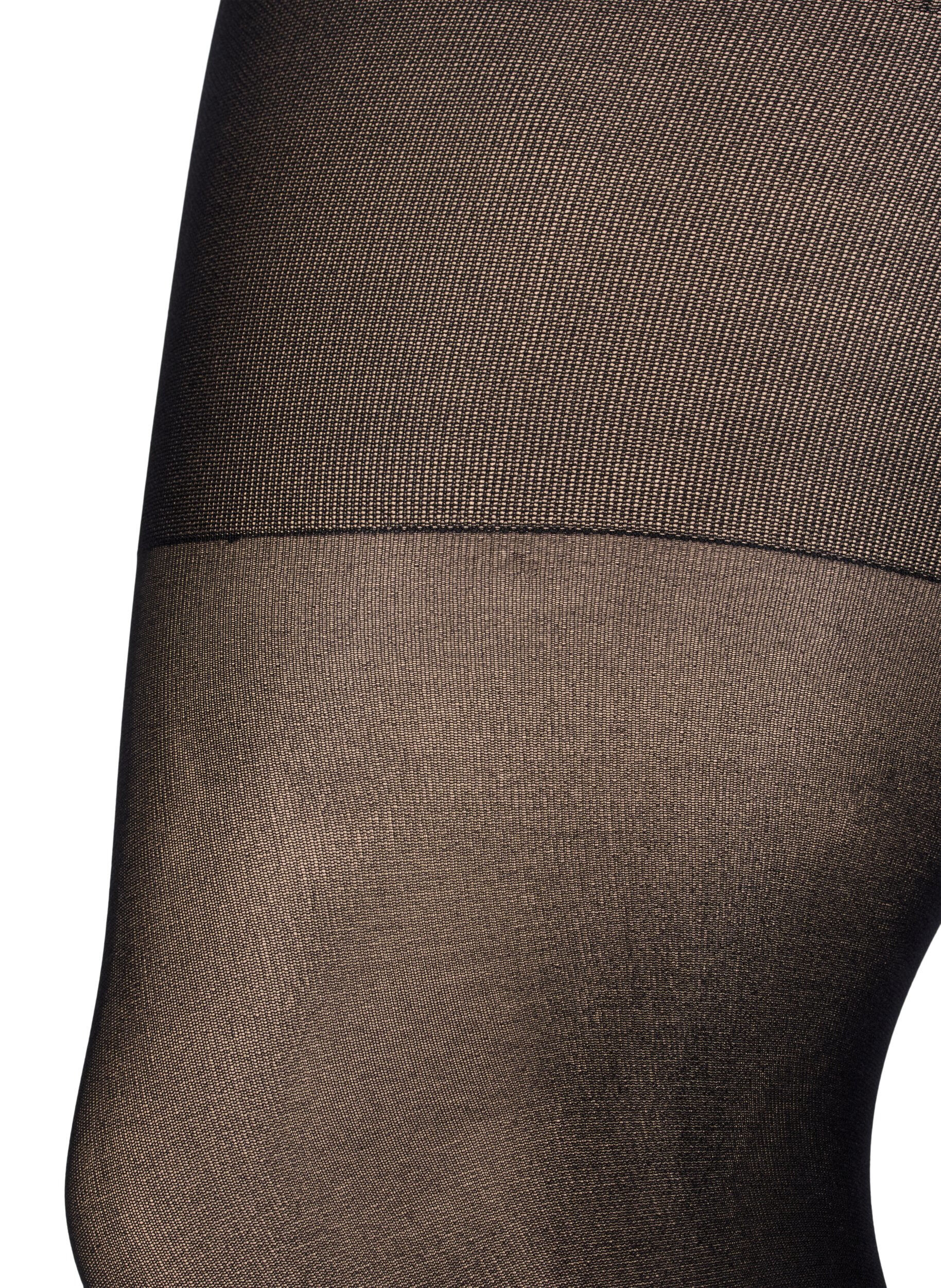 Zizzifashion60 denier tights with push up and shaping effect, Black, Packshot image number 1