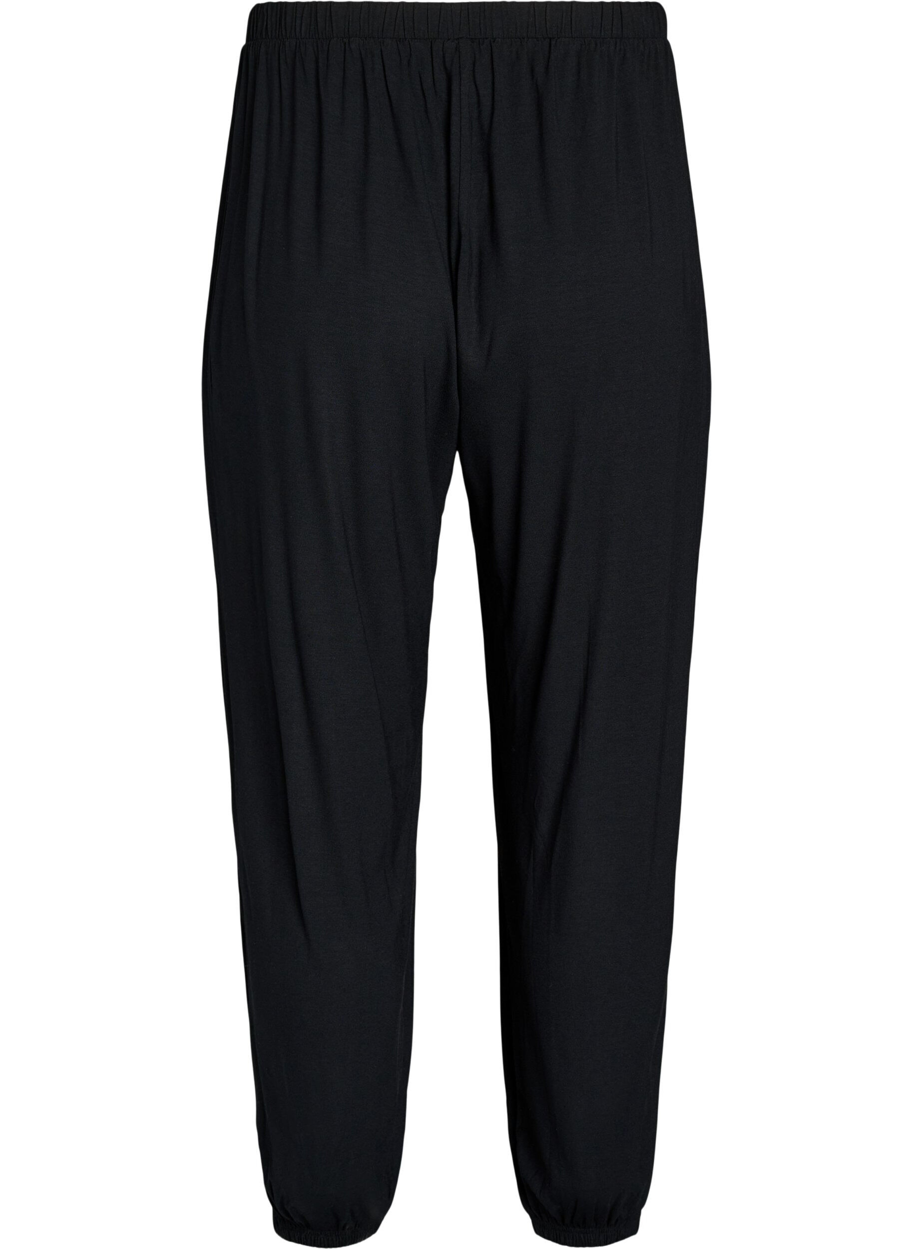 ZizzifashionHigh-waisted jersey balloon trousers, Black, Packshot image number 1