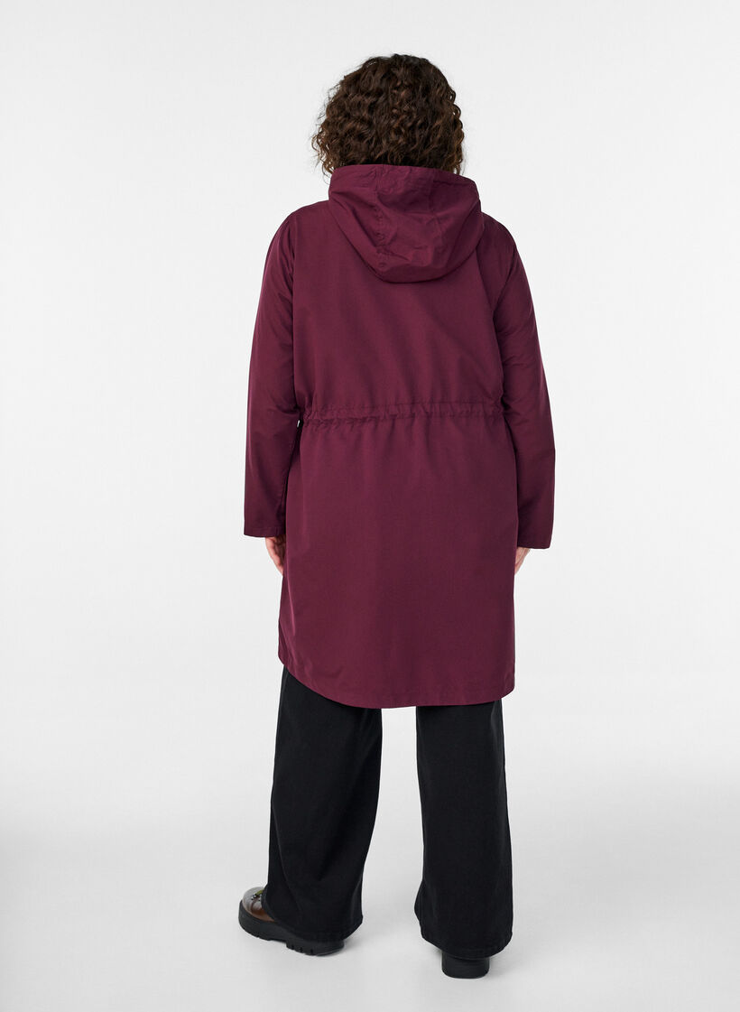FLASH - Lightweight parka with a hood, Red, Model image number 2