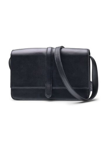 Shoulder bag in leather, Black, Packshot image number 0