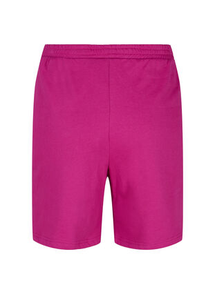 Sweat shorts with text print, Festival Fuchsia, Packshot image number 1