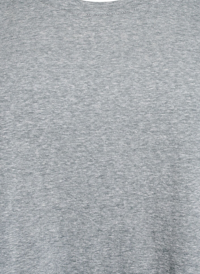 Melange T-shirt with short sleeves, Green, Packshot