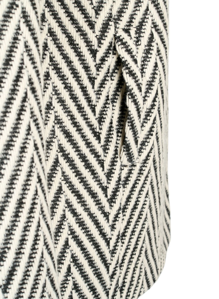 Patterned jacket, Black w. White, Packshot image number 3