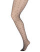 Tights in 30 denier with polka dots, Black, Packshot image number 0