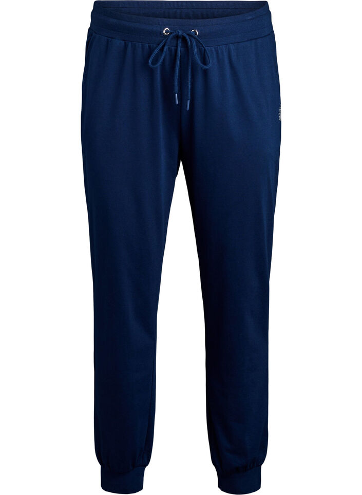 Loose tracksuit trousers with pockets, Blue, Packshot image number 0