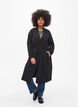 Long trench coat with belt, Black, Model image number 0