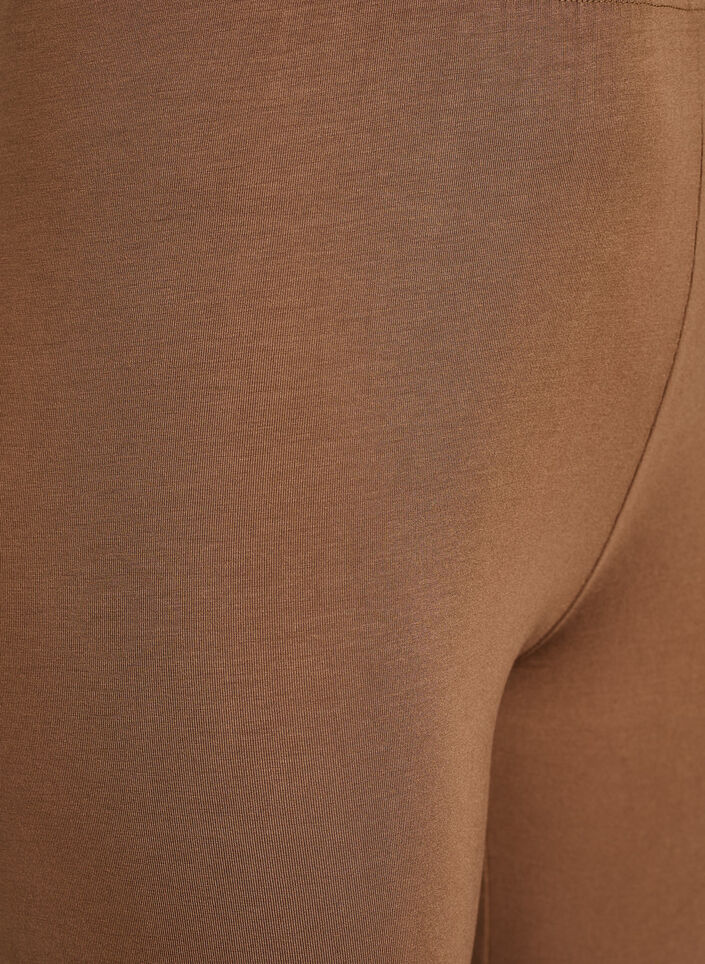 Basic leggings in viscose, Brown, Packshot image number 2