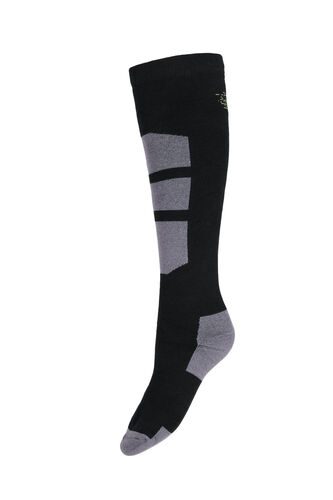 Cotton ski socks, Black, Packshot image number 0