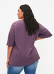 Short-sleeved blouse with A-shape, Vintage Violet, Model image number 1
