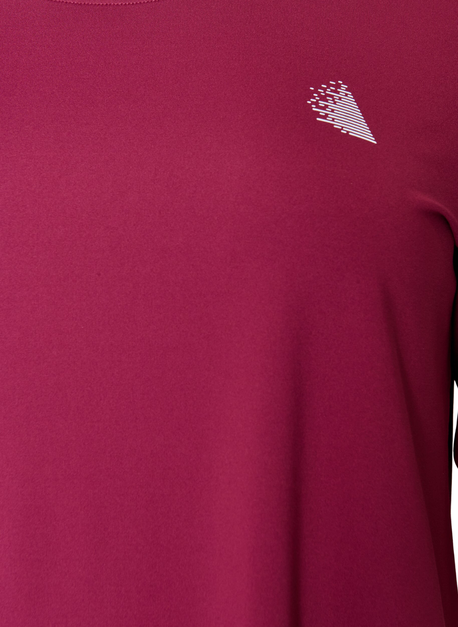 ZizzifashionSports top with 3/4 sleeves, Pink, Packshot image number 2