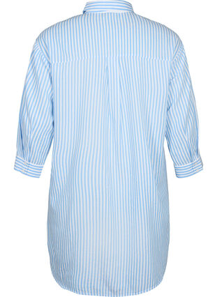 Long striped shirt with 3/4 sleeves, Marina W. Stripe, Packshot image number 1