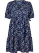 Wrap dress with short sleeves, Begonia P.Ditzy AOP, Packshot image number 0