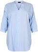 Striped tunic with 3/4 sleeves, Light Blue, Packshot image number 0