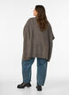 Cardigan with open front and wide sleeves, Brown, Model image number 2