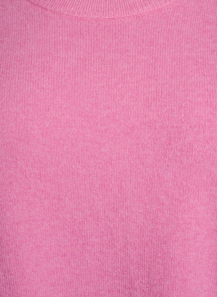 Knitted blouse with short sleeves, Pink, Packshot image number 2
