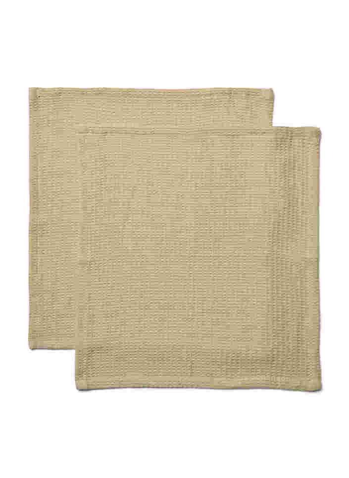 2-pack cotton dish cloth, Oxford Tan, Packshot