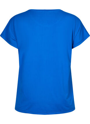 Short-sleeved workout t-shirt, Lapis Blue, Packshot image number 1