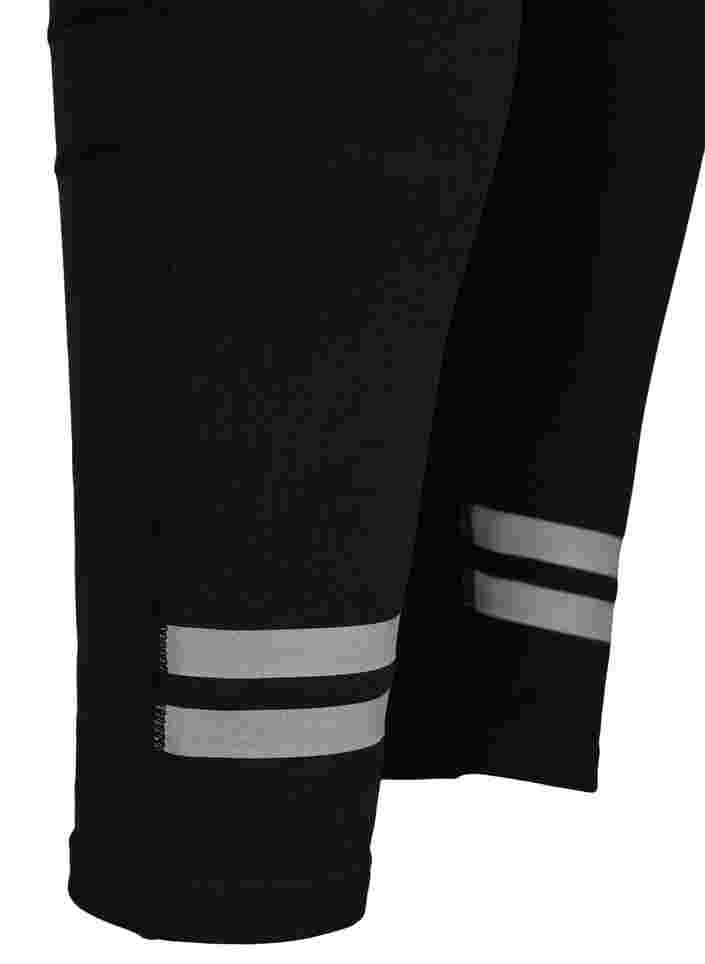 Training tights with reflectors, Black, Packshot image number 3