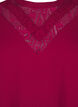 Blouse with lace detail, Red Plum, Packshot image number 2