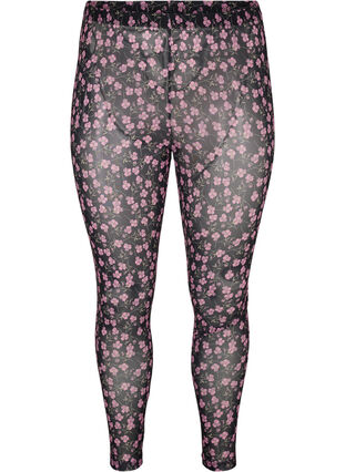 Mesh leggings in a stylish print, Flower AOP, Packshot image number 0
