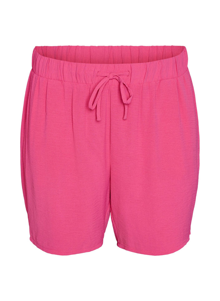 Shorts with pockets and elastic waistband, Rose, Packshot image number 0