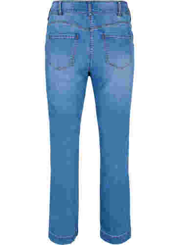High waisted Ellen jeans with bootcut, Blue denim, Packshot image number 1