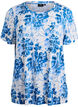 T-shirt with floral print, Blue, Packshot image number 0