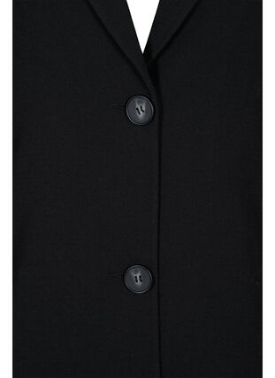 Classic coat with button fastening, Black, Packshot image number 2