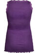 Top with lace trim, Purple, Packshot image number 1