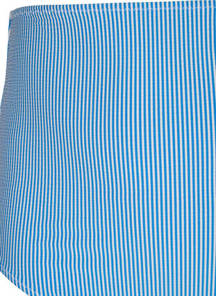 Striped bikini bottom with an extra high waist, BlueWhite Stripe AOP, Packshot image number 2