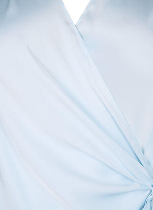 Satin party blouse with wrap, Delicate Blue, Packshot image number 2