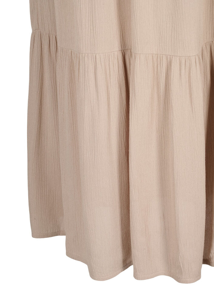 Long skirt with elasticated waist, Beige, Packshot image number 3