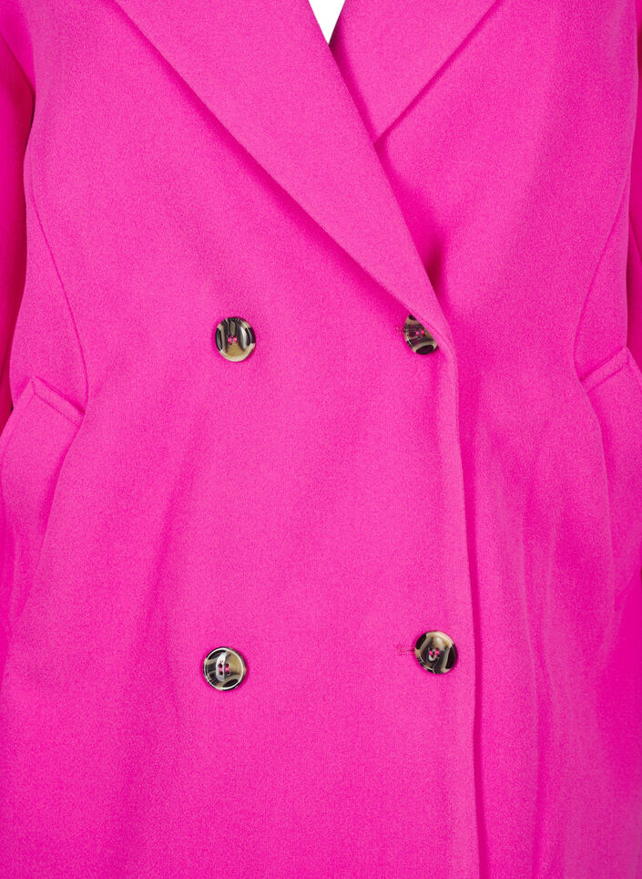 Coat with double-breasted button closure, Raspberry Rose, Packshot image number 2