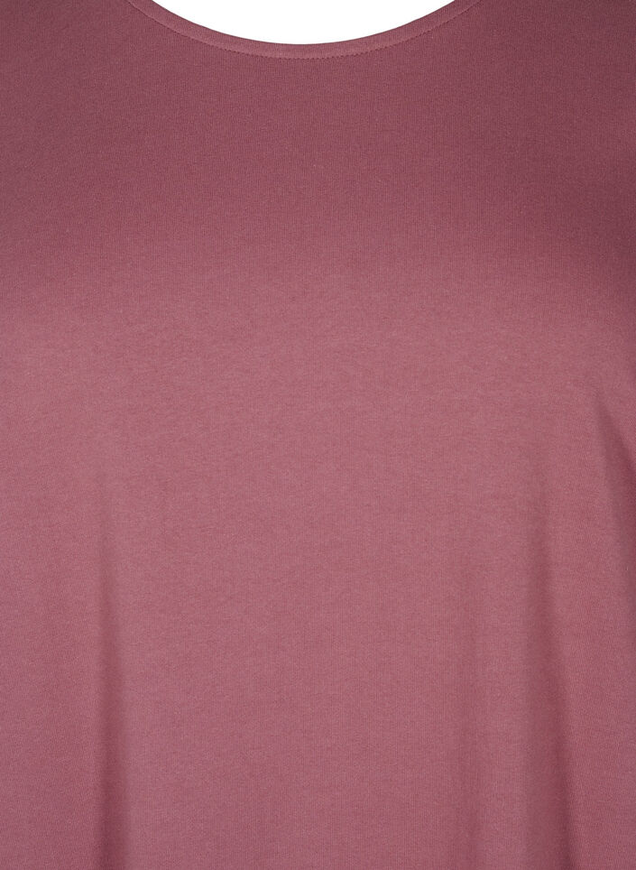 Balloon dress in cotton with pockets, Rose, Packshot image number 2