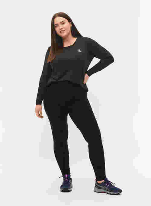 Seamless sport tights with structure pattern