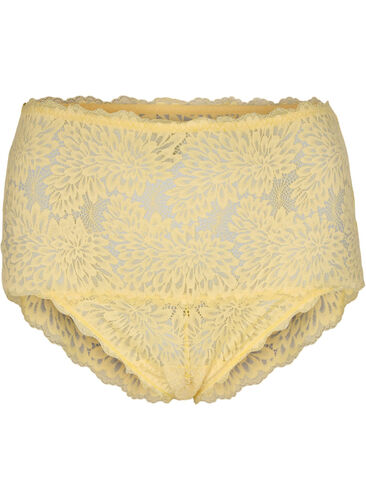 Lace hipster brief with high waist, Pale Banana ASS, Packshot image number 0