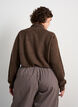 Cardigan with bow ties and buttons, Brown, Model image number 2