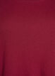 Ribbed jersey blouse with short sleeves, Dark Bordeaux, Packshot image number 2