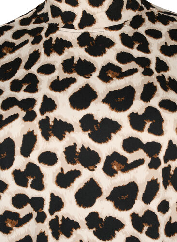 FLASH - Long sleeve dress with turtleneck, Leopard AOP, Packshot image number 2