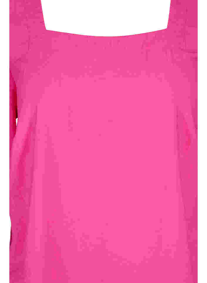 Balloon sleeve blouse, Fuchsia Purple, Packshot image number 2
