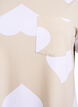 Long night t-shirt in a modal blend with hearts, Beige, Packshot image number 2