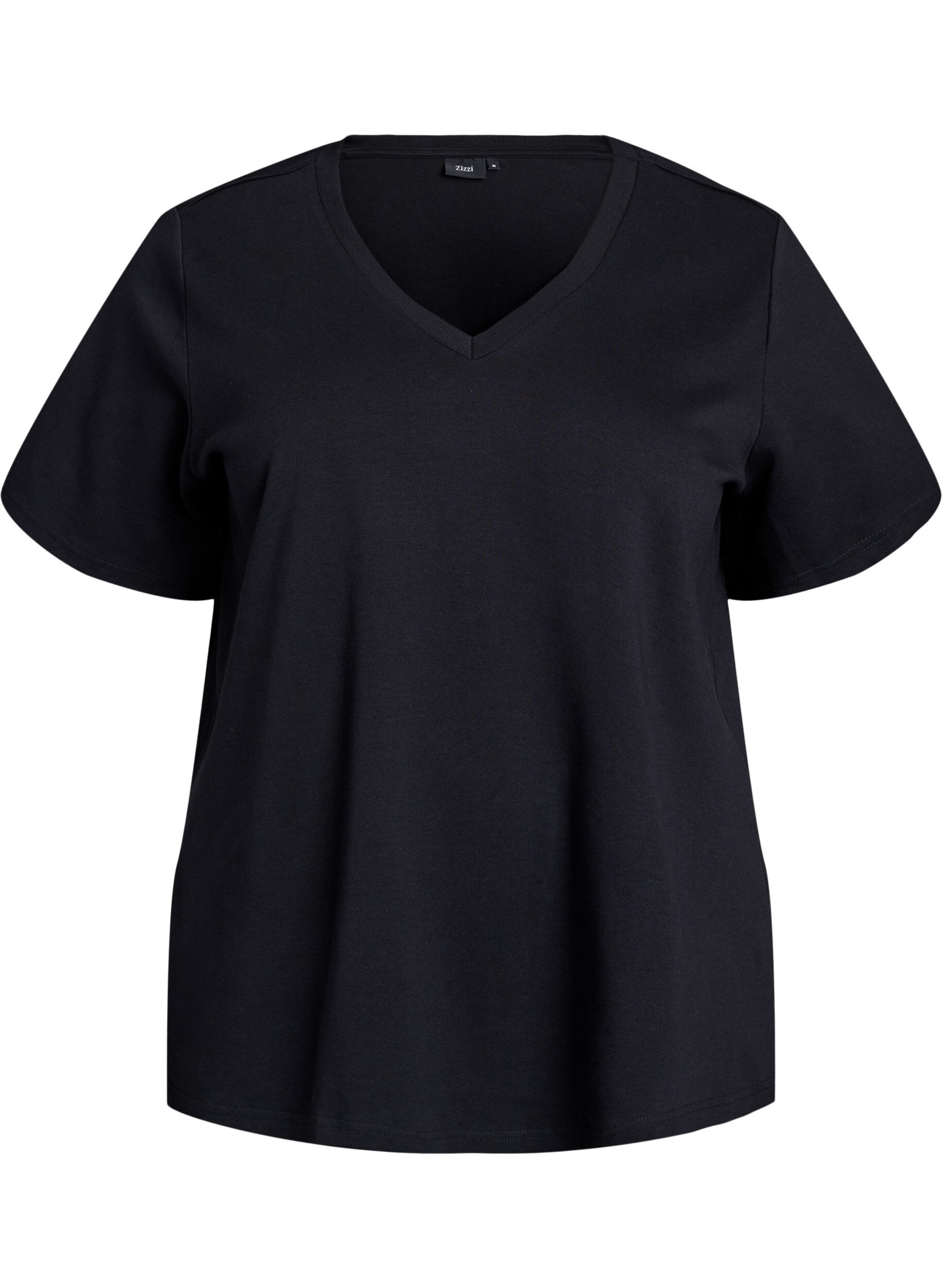 Basic V-neck T-shirt in organic cotton
