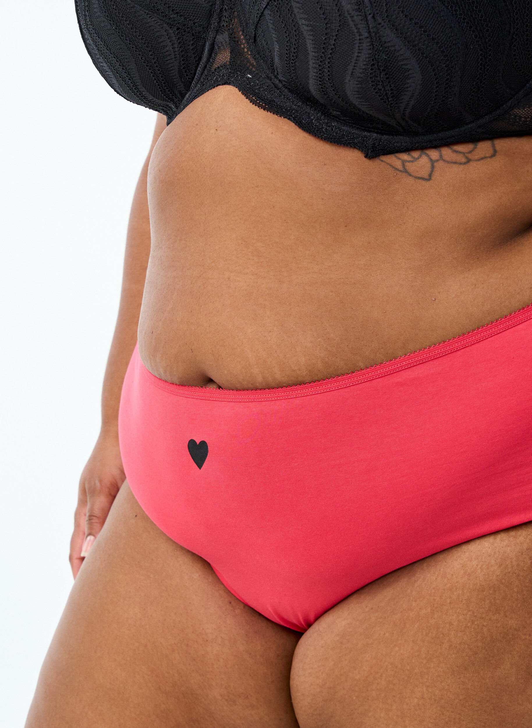 Zizzifashion7-pack of panties with a regular waist, Mixed colours, Model image number 2