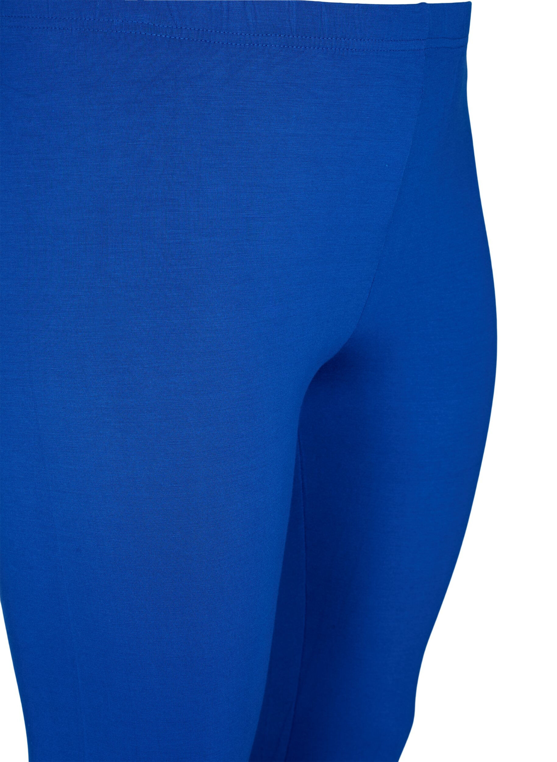 ZizzifashionBasic 3/4-length viscose leggings, Blue, Packshot image number 2