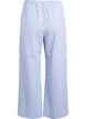 Loose seersucker pyjama trousers with high waist, Light Blue, Packshot image number 1