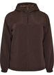 Lightweight jacket with a hood and zipper, Brown, Packshot image number 0