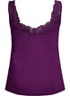 Viscose top with lace edge, Purple, Packshot image number 1