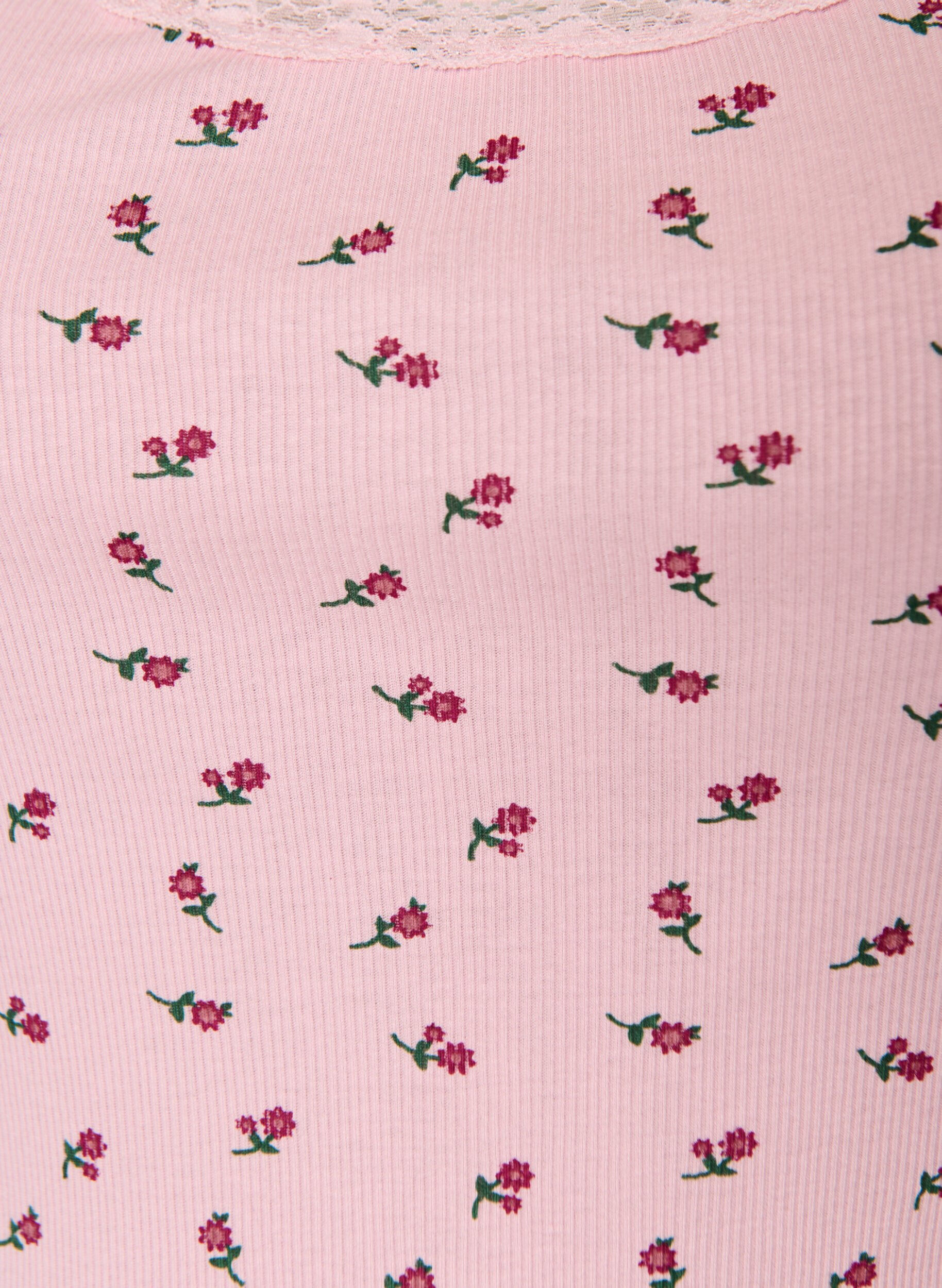 ZizzifashionTop with print and lace edge, Red, Packshot image number 2